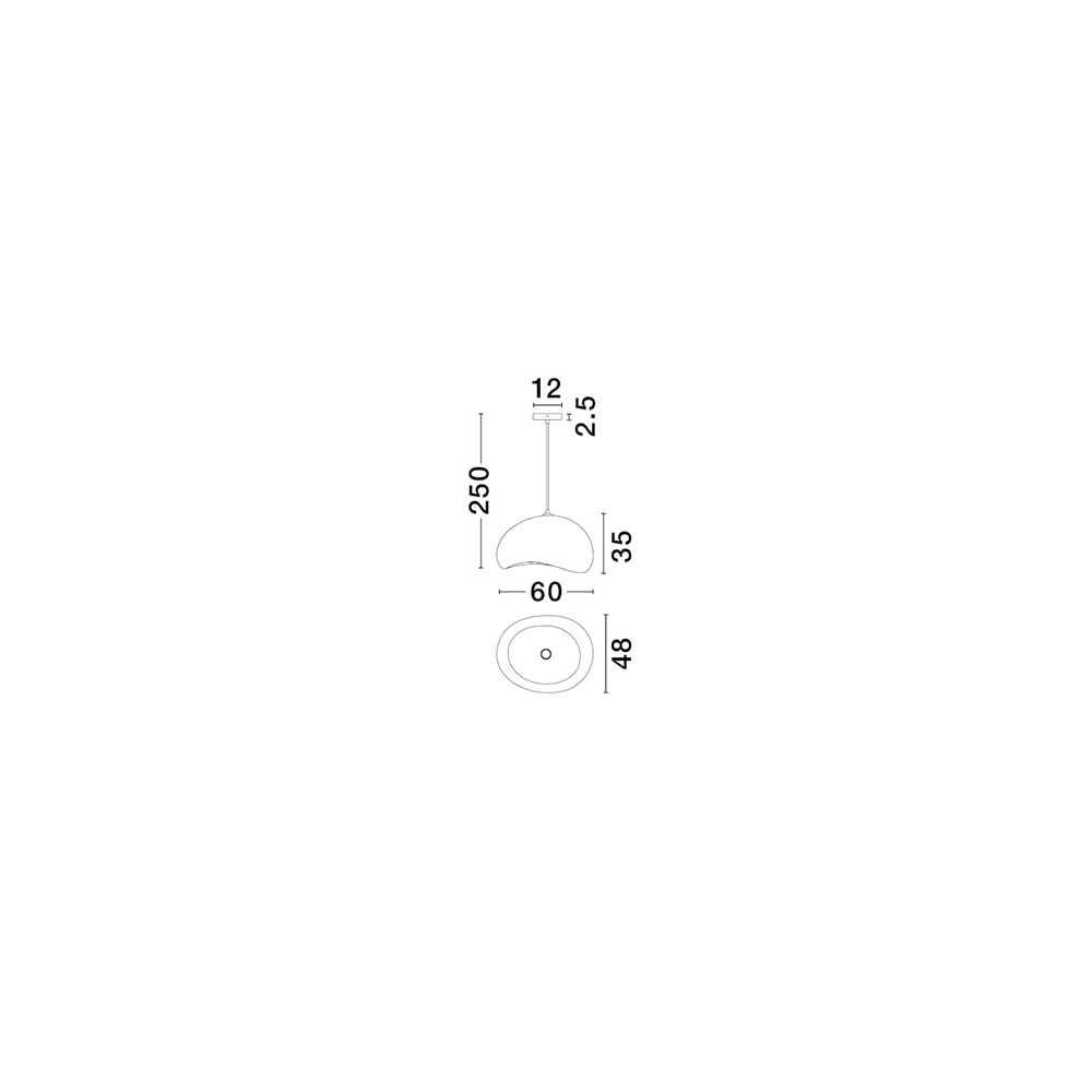 Natürliche Pendelleuchte Aere braun 60cm Lyora 5212017476746