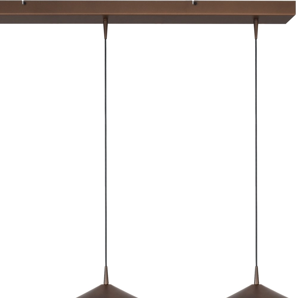 3-Licht Pendellampe Ceppo kakaobraun Ø 18 cm Masterlight 8718121349138