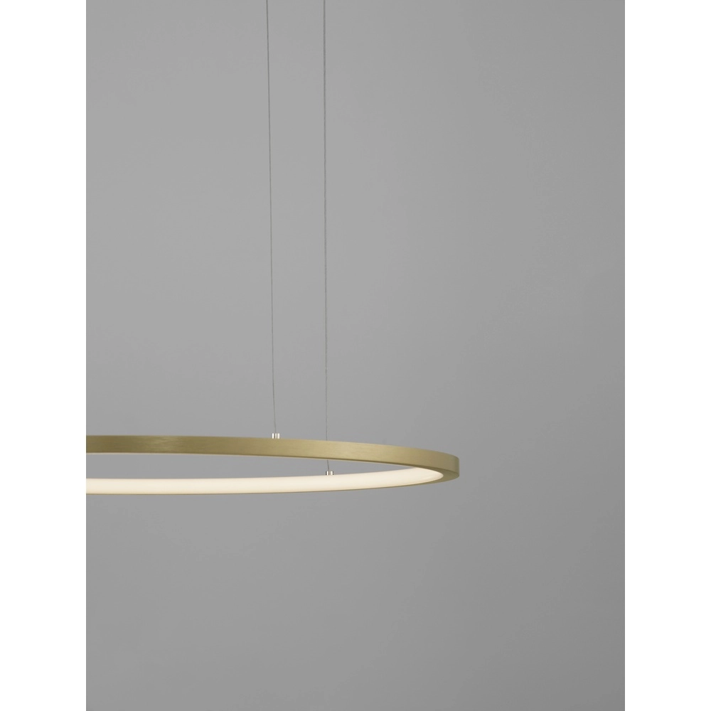 Runde Pendelleuchte Tarquin gold Ø 60cm Lyora 5212017438270