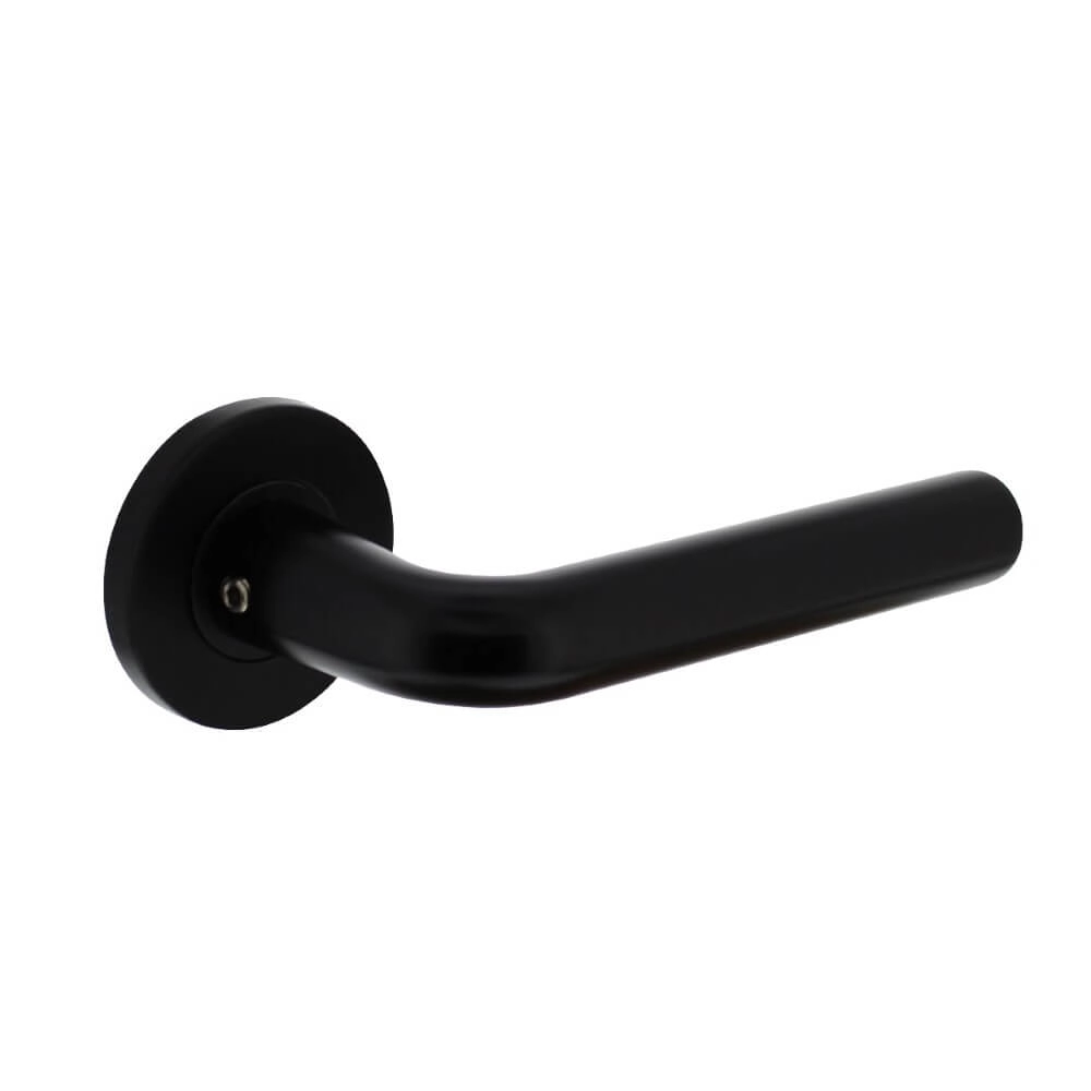 Moderner Türgriff Recht Aluminium Schwarz Intersteel 8714186492185