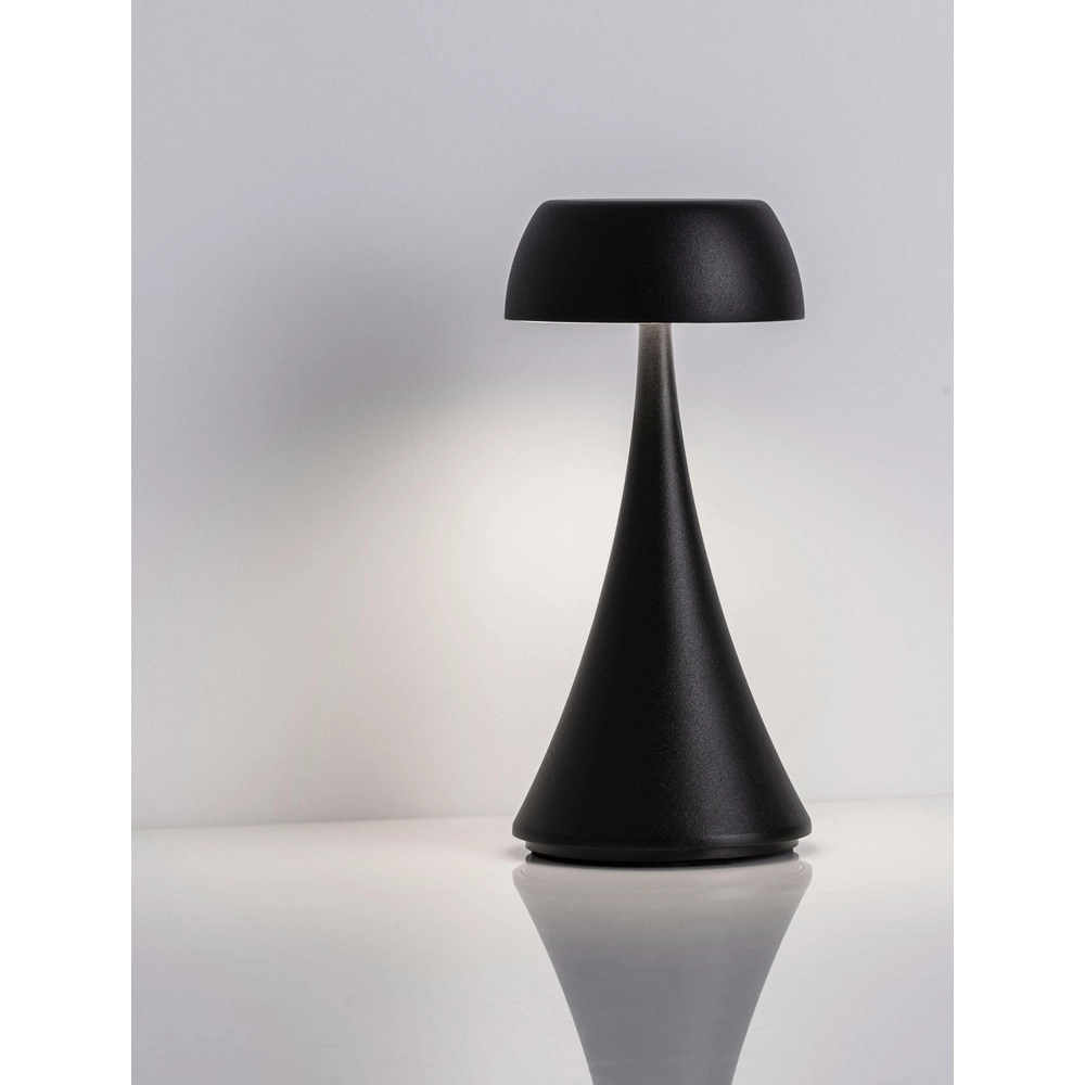 Tischlampe Ycro anthrazit wiederaufladbar mit USB