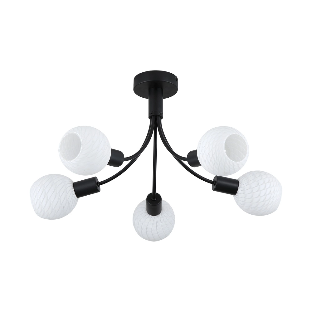 Deckenlampe Nova schwarz 5-flammig Searchlight 5053423301785