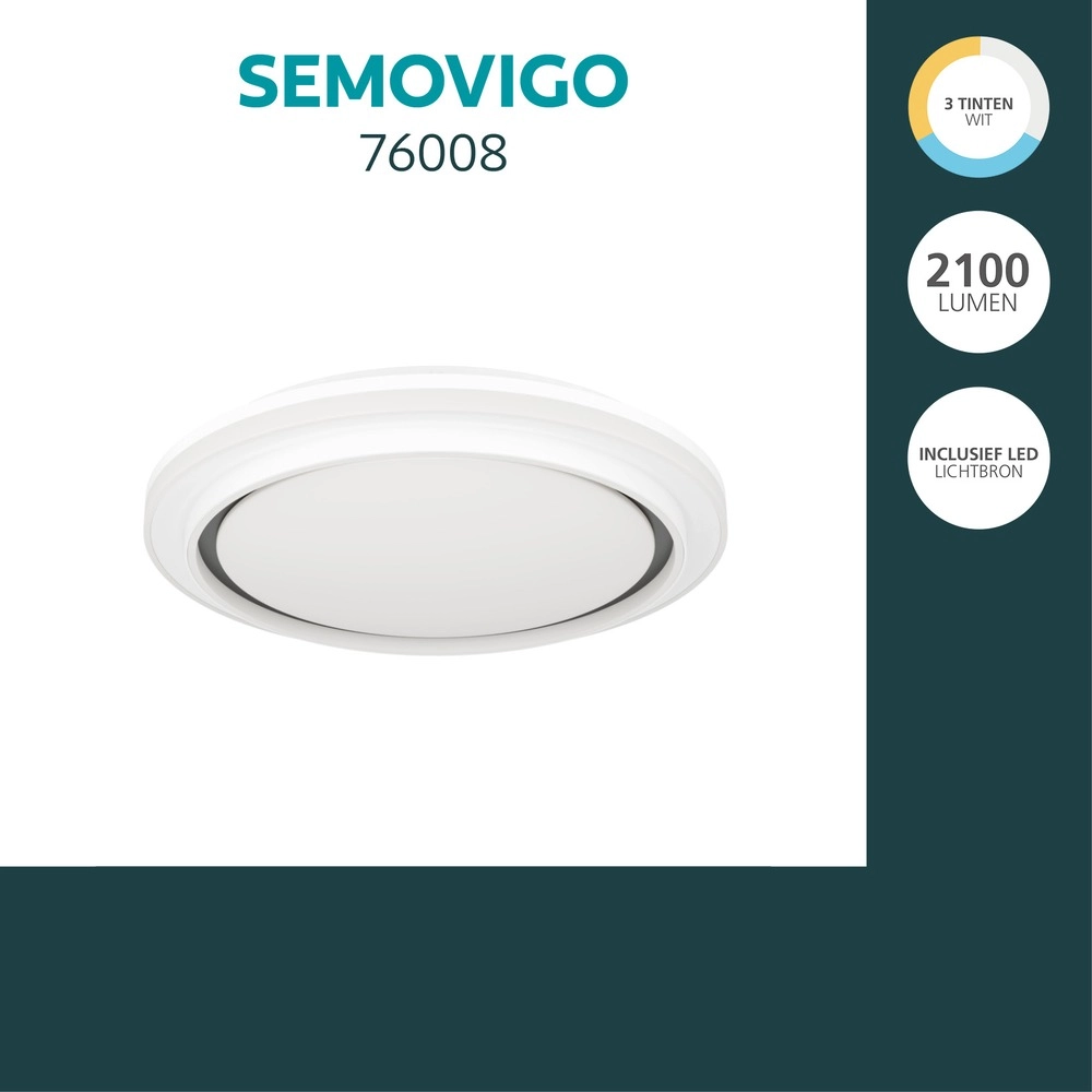 Deckenlicht Semovigo weiße Ø 40cm Eglo 9008606391837
