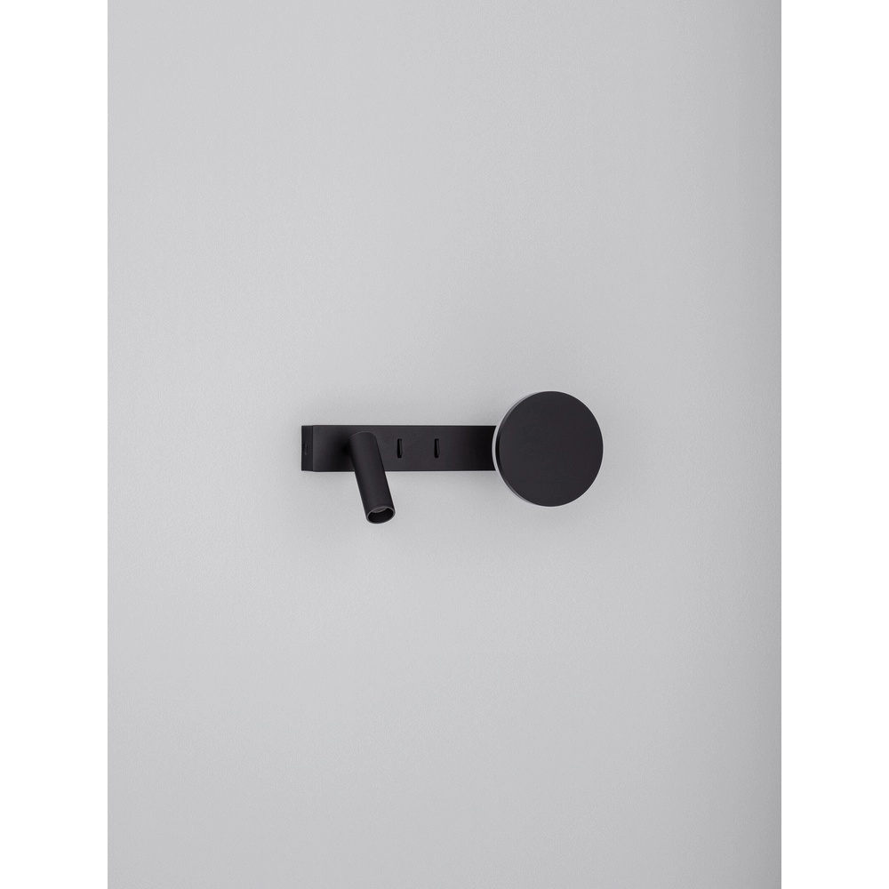 Nachttischlampe Noima schwarz