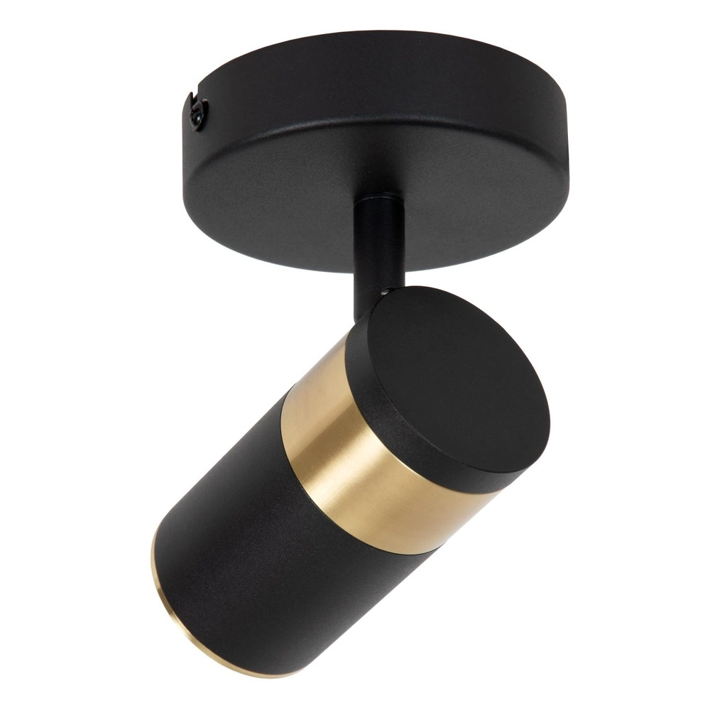 Deckenlampe Gorik Einzelschwarz mit Gold Lucide 5411212530974