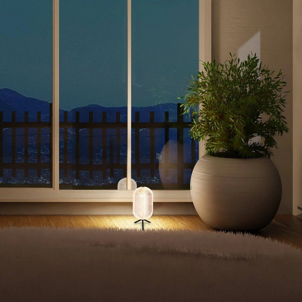 Tischlampe Geripu Schwarz mit Klarglas Steinhauer 8712746173789