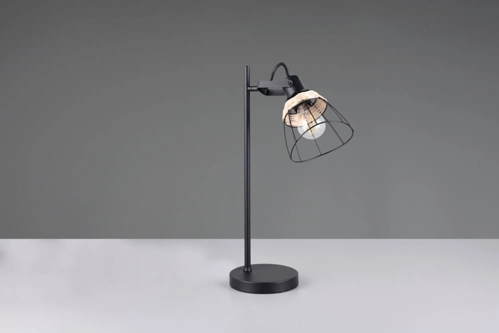 Schwarze Tischleuchte Jerome Entwurf Trio 4017807637724