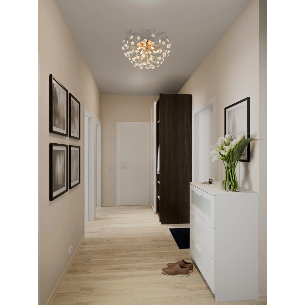 Deckenlampe Katrina gold Ø 45 cm Globo 9007371481316