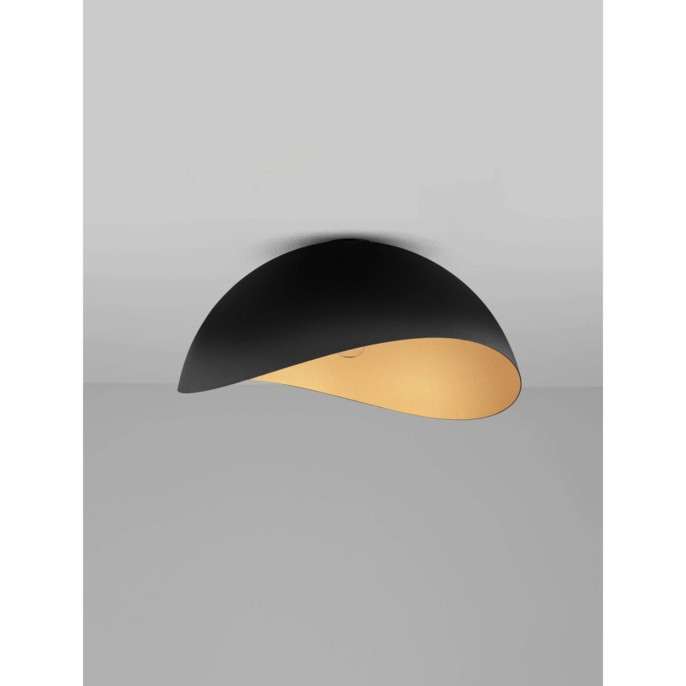 Deckenlampe Opsi schwarz mit gold Ø 50cm Lyora 5212017457998