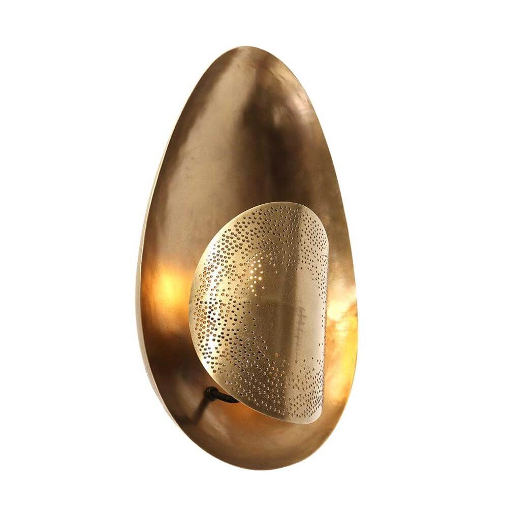 Ovale Wandleuchte Brass Bronze