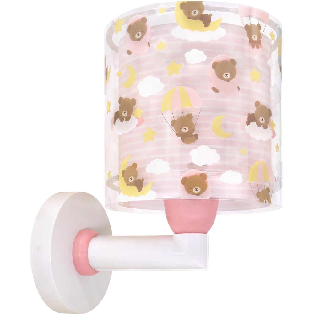 Wandleuchte für Kinderzimmer Baby Teddy rosa