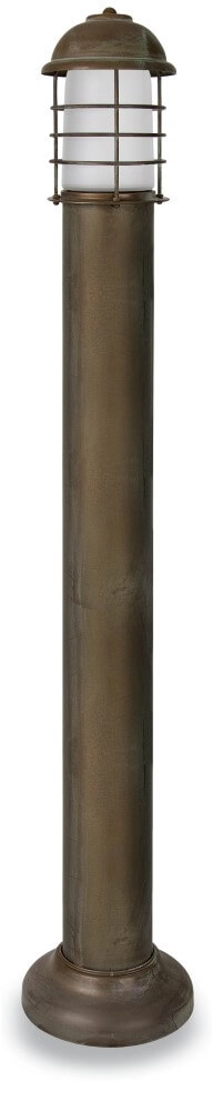 Stehende Außenleuchte Torcia L – gealtertes Messing