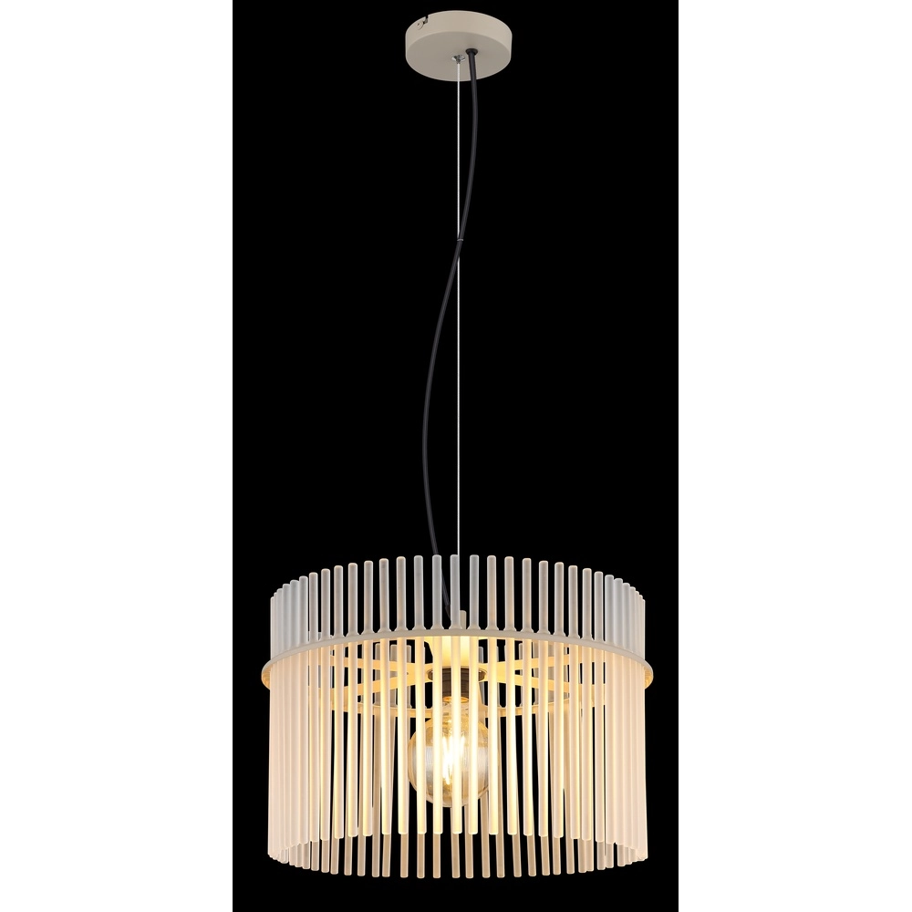 Pendelleuchte Gorley sandbraun mit Glas Ø 40cm Globo 9007371578702