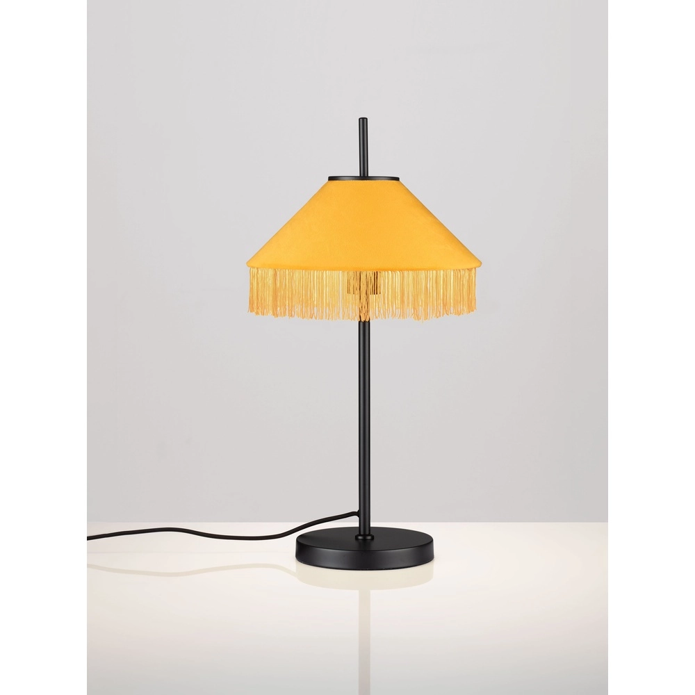Tiffany-Tischlampe Velvy Gelb Lyora 5212017493798