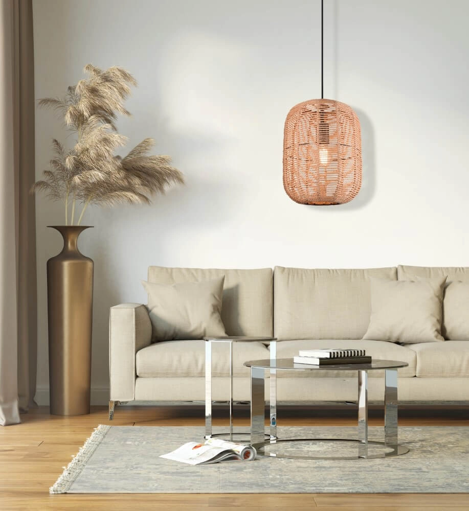 Rattan Pendelleuchte Runa Ø 35cm Trio 4017807476798