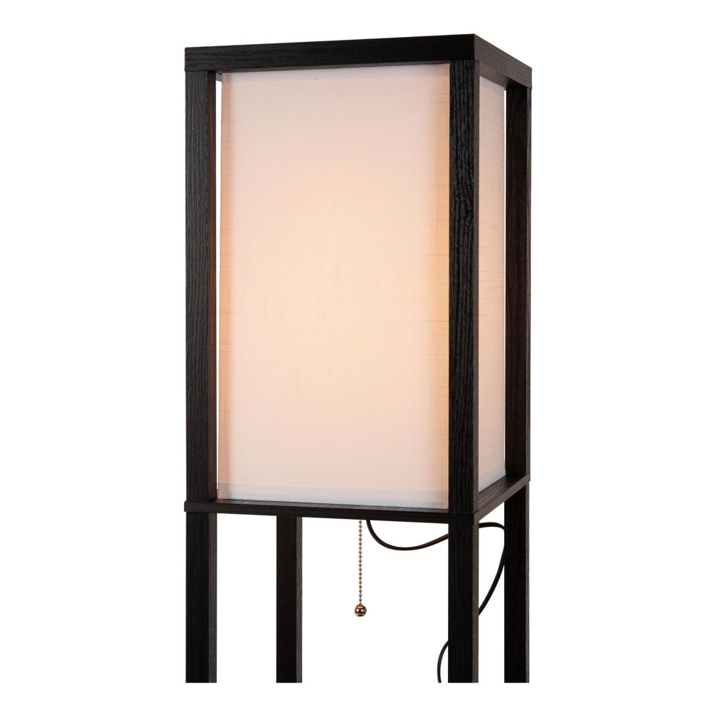 Stehlampe Menno Mit drahtlosem Ladepanel schwarz Lucide 5411212441607