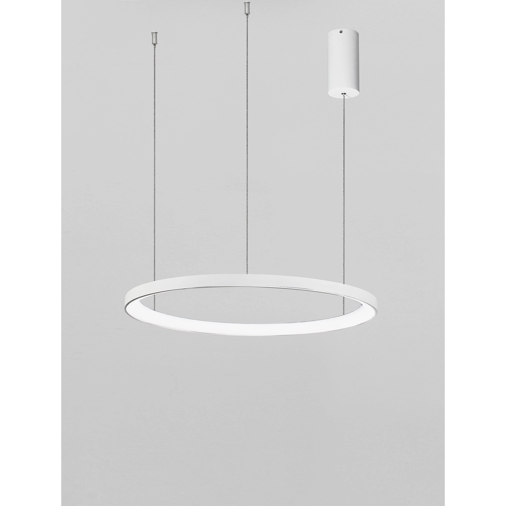Design-Pendelleuchte Pertino weiß Ø 48cm 2700K