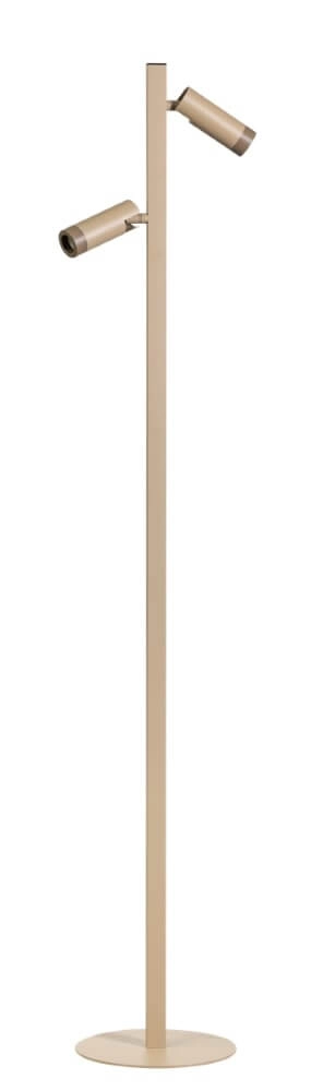Sandfarbene Stehlampe Miller Sand 2-flammig