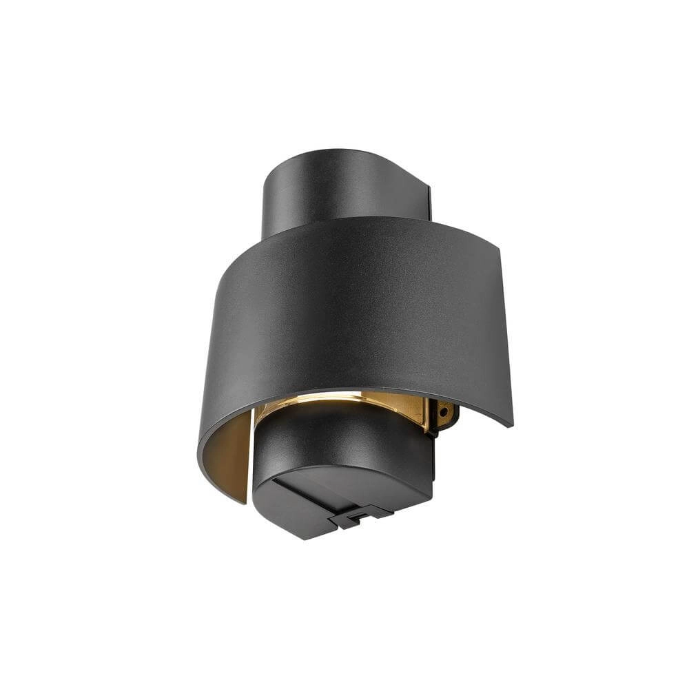 Design-Wandleuchte Photoni Cyl schwarz
