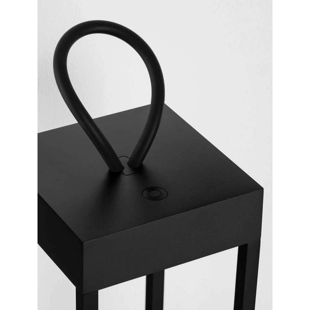Schwarze Tischleuchte Lucia Wiederaufladbar Lyora 5212017448224