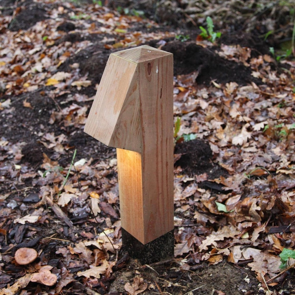 Holzwegbeleuchtung Peri 100 Accoya - 10x10x50cm - 2700K