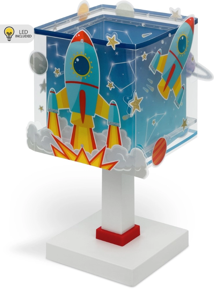 Tischlampe Rocket blaues Leuchten im Dunkeln Dalber 8420406002460