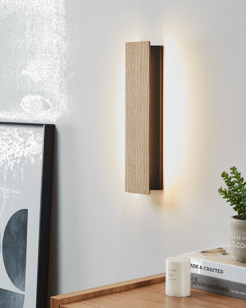 Wandleuchte aus Holz Zubialde Eglo 9008606327874