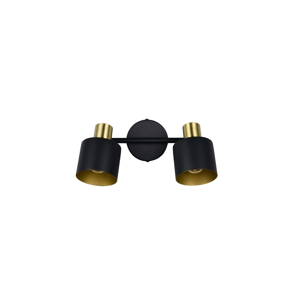 Deckenlampe Eva 2-flammig schwarz mit gold Trio 4017807654653