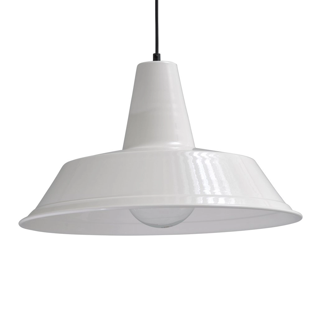 Retro weiße Pendelleuchte Industria 45