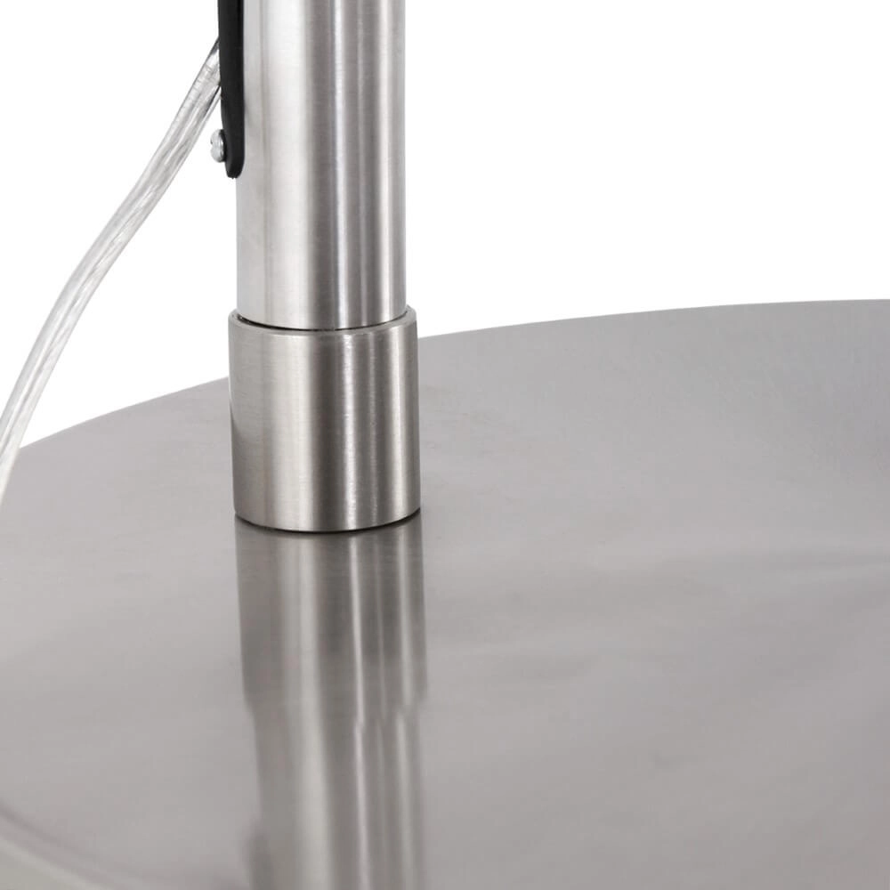 Bogenlampe Gramineus grau mit Taupe -Lampenschirm Steinhauer 8712746092868