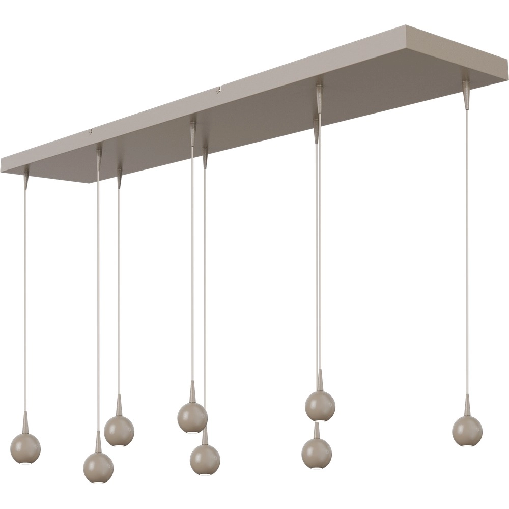 8-Licht Pendellampe Talana 130cm beige Terra Ø 6cm DTW