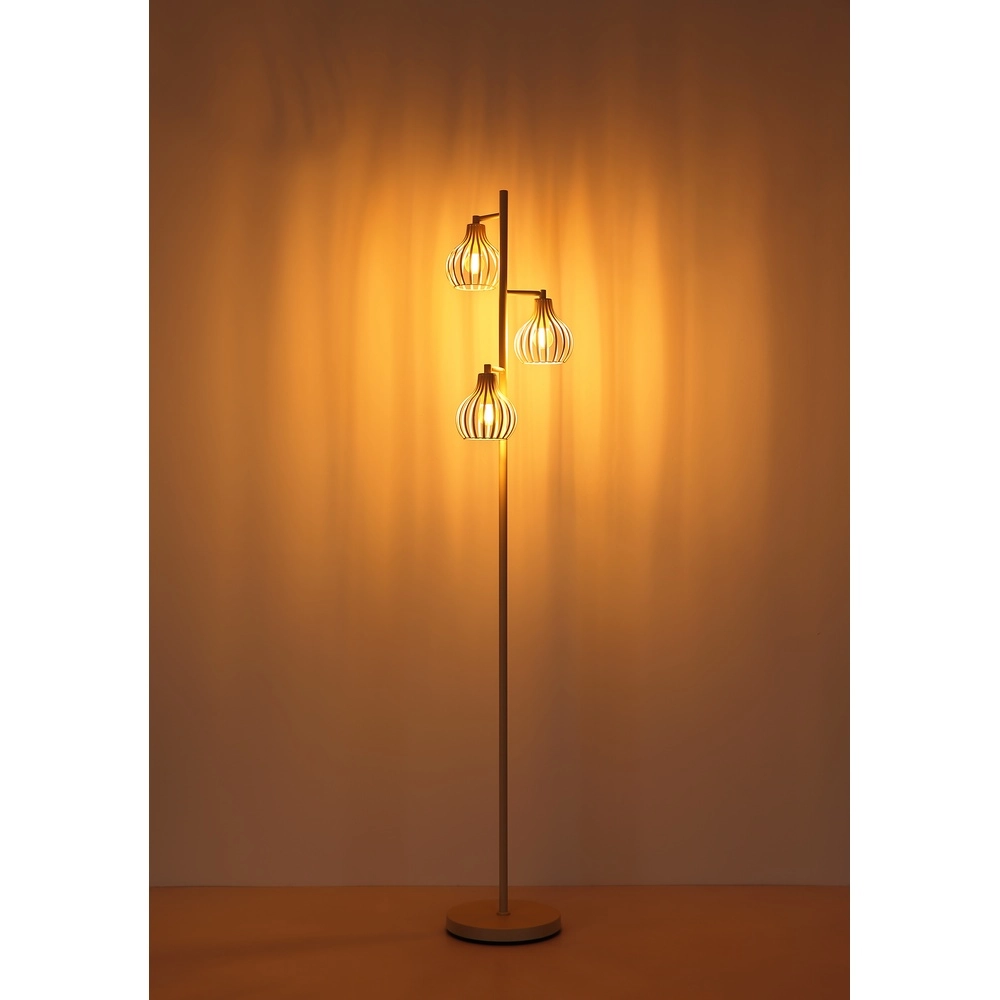 3-Licht Stehlampe Mateo Sahne Globo 9007371572236