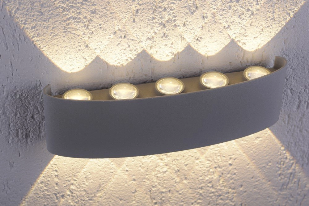 Wandspot Carlo Up - Down 5 - Light Grey Paul Neuhaus 4012248335796