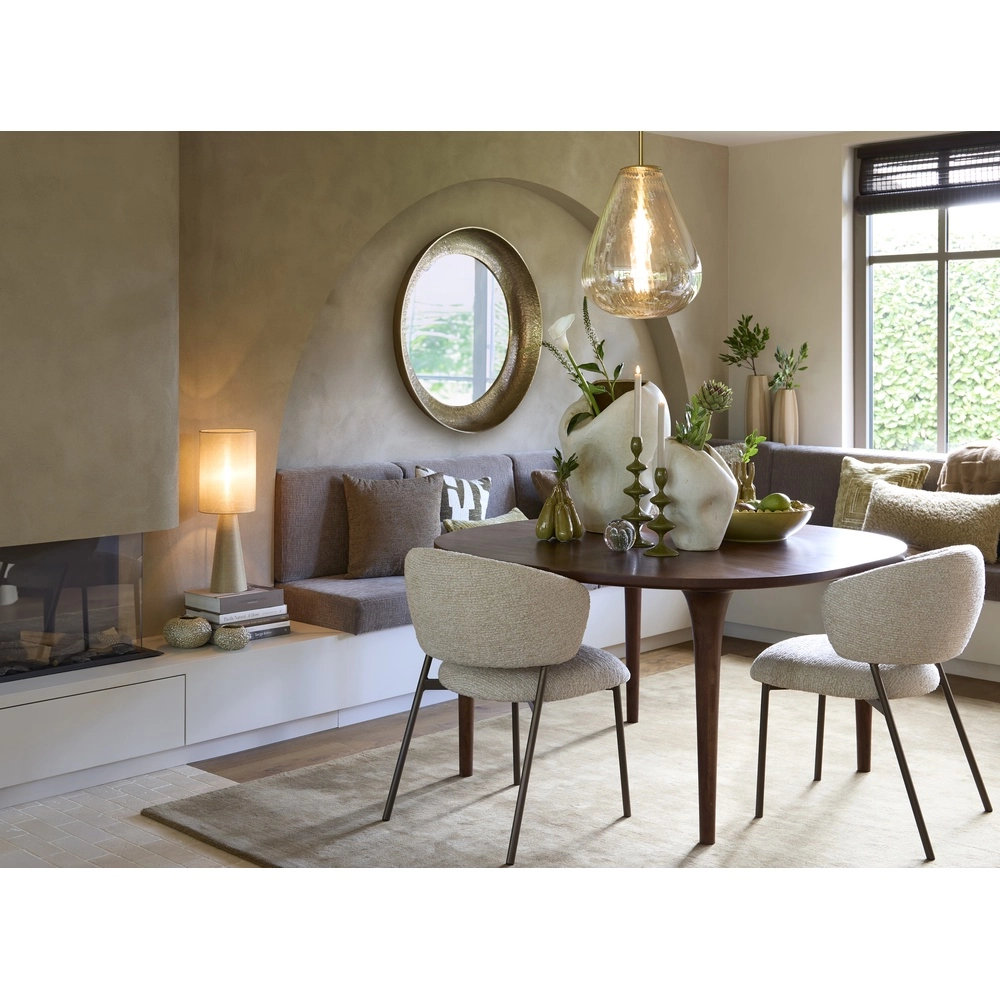 Glas-Pendellampe Leona Ø 40cm – Bernsteinglas Light & Living 8717807834029