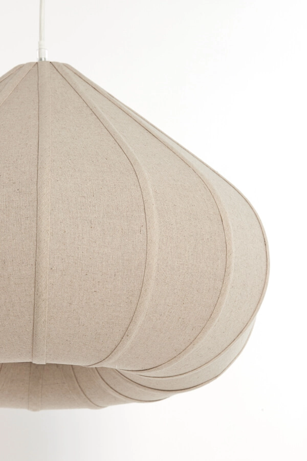 Cremefarbene Pendelleuchte Zubeda Ø 60cm Light & Living 8717807763725