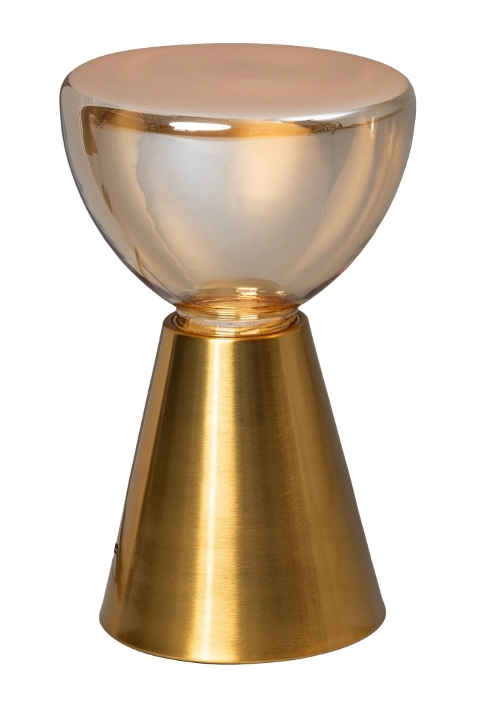 Goldene Tischlampe Lisa Ø 17cm