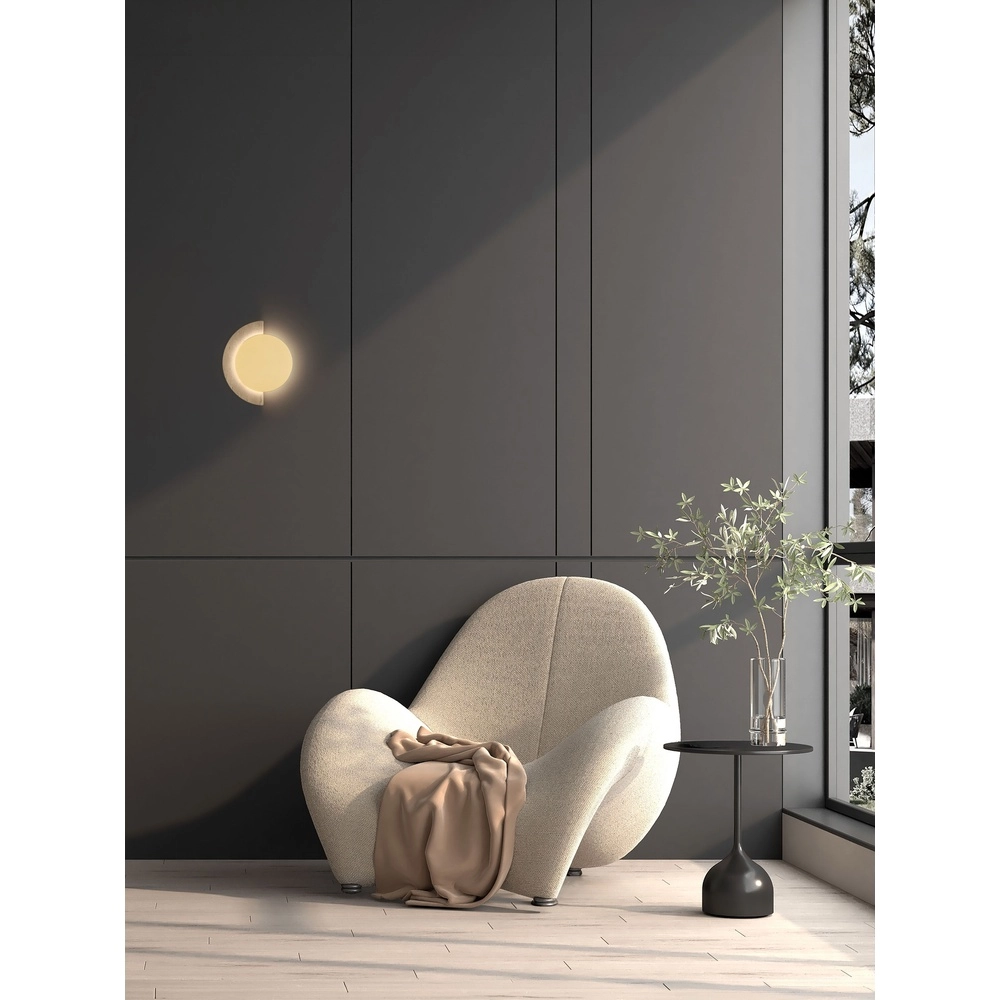 Design-Wandlampe Molli Travertin Ø 21 cm
