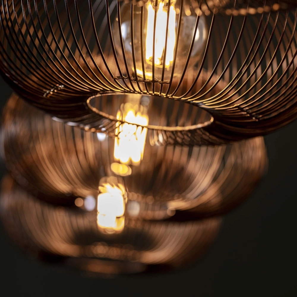 4-Licht Pendellampe Copper Ø 35cm Lyora 8716803513266