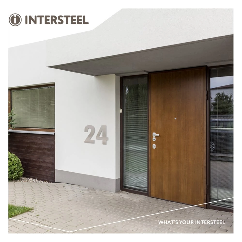 Hausnummer 2 XXL Numbra 50cm Edelstahl Intersteel 8714186503195