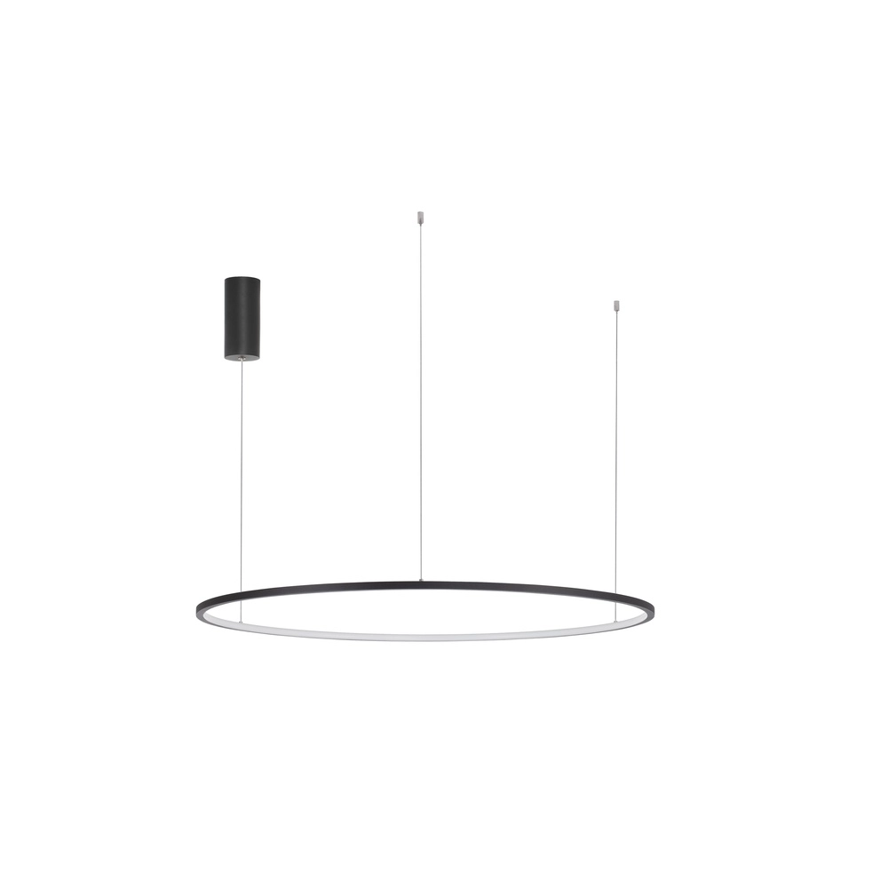 Runde Pendelleuchte Tarquin schwarz Ø 100cm Lyora 5212017438348