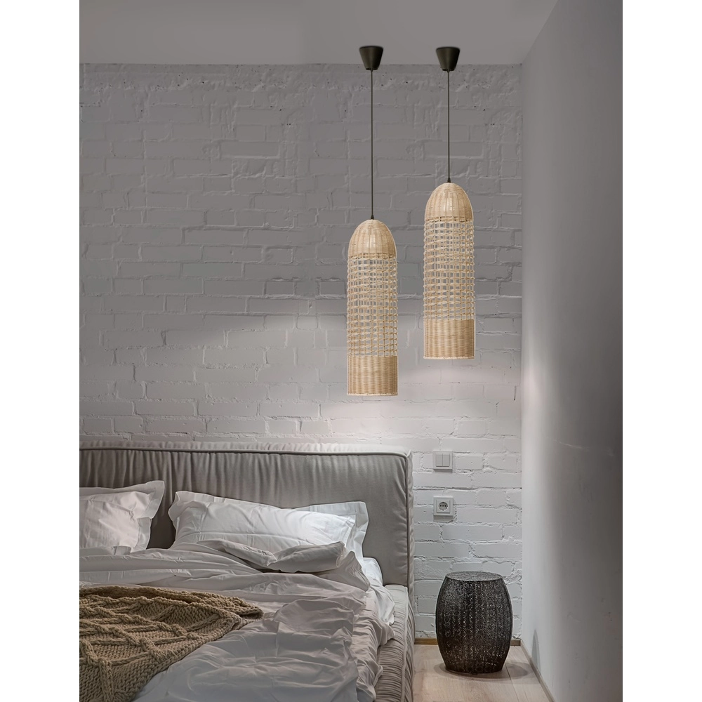 Rattan Pendelleuchte Mia Ø 20cm Lyora 5212017416698