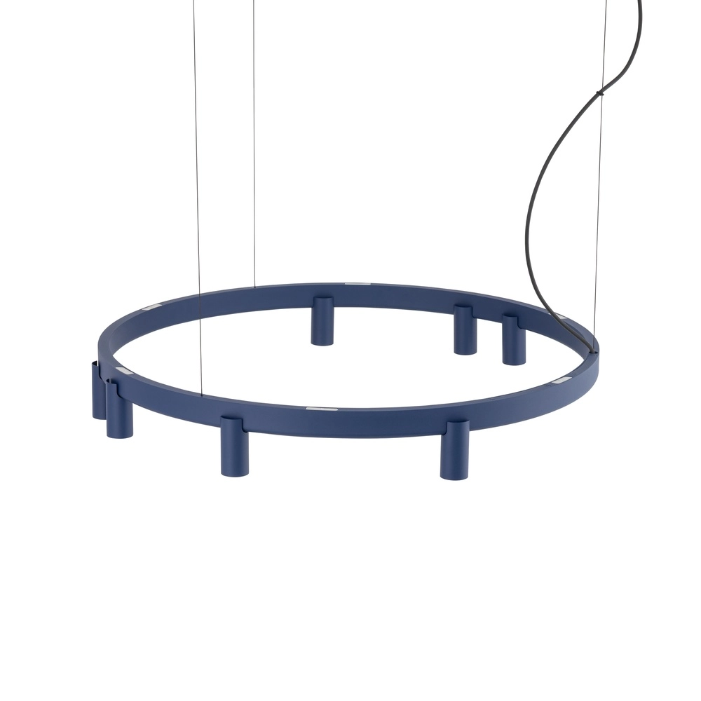 Design-Pendellampe Fourty marineblau Ø 80cm Lyora 5903139122832