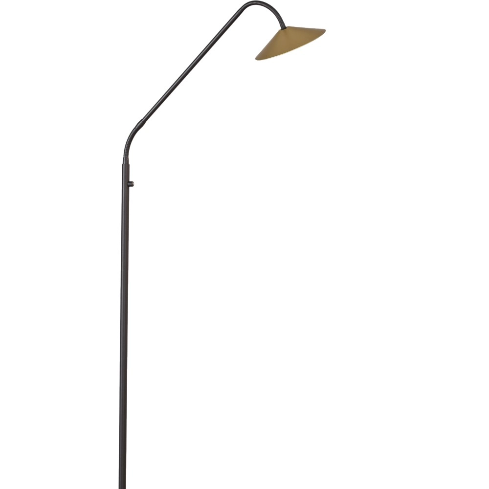 Bodenleselampe Ceppo Schwarz mit Gold Masterlight 8718121348001