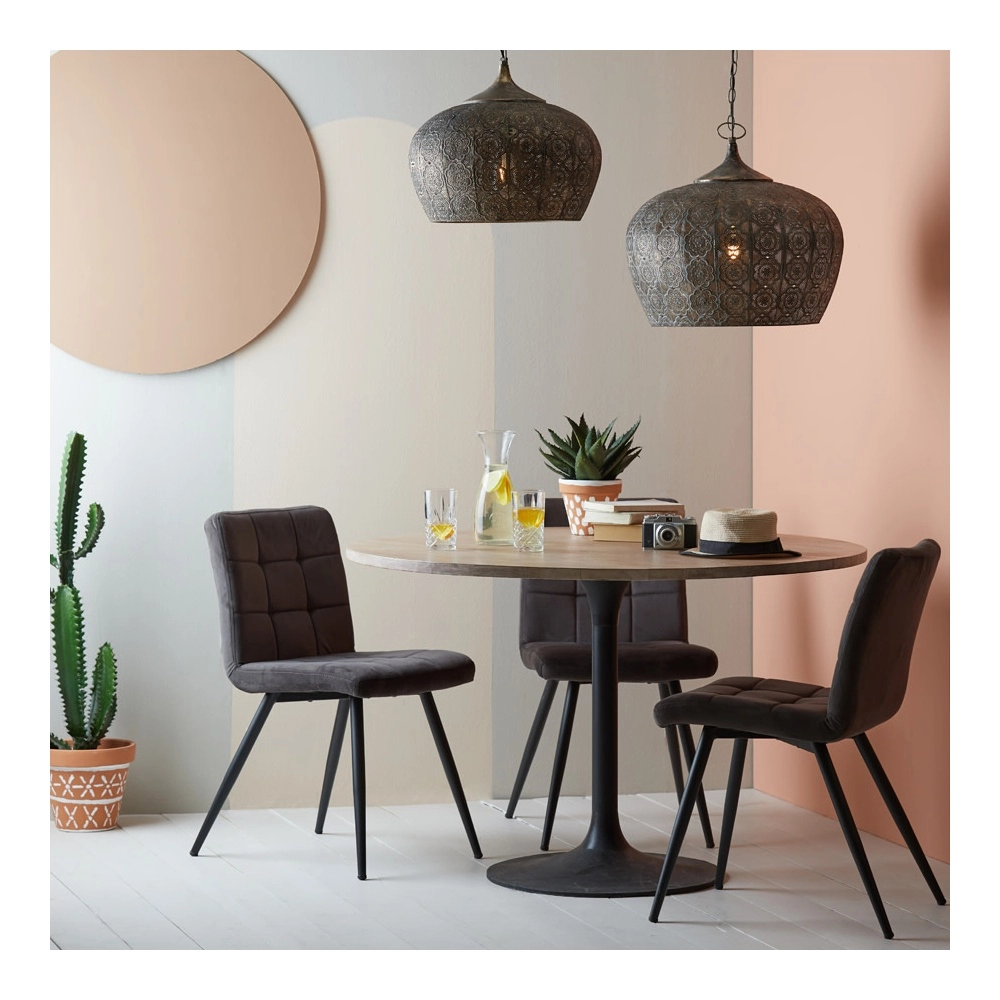 Pendellampe Emine Ø 51,5 cm braun Light & Living 8717807195359