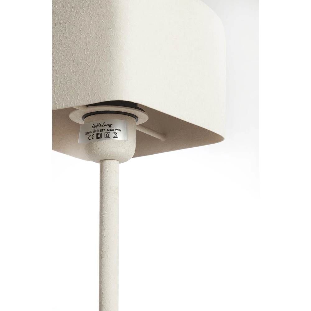 Nachttischlampe Elenie 15x15cm – matte Creme Light & Living 8717807818760
