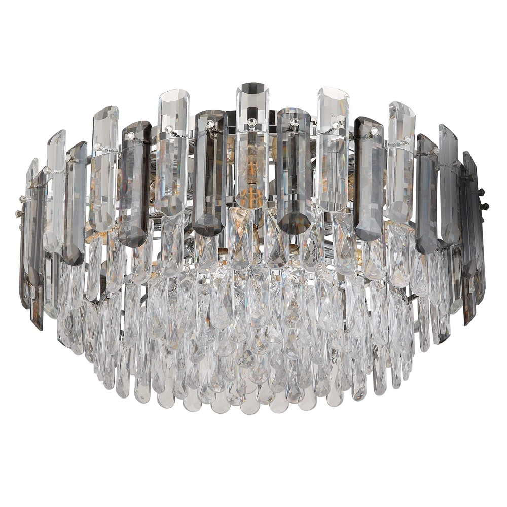 Deckenlampe Orgina Chrom mit Kristall Ø 55 cm Globo 9007371478156