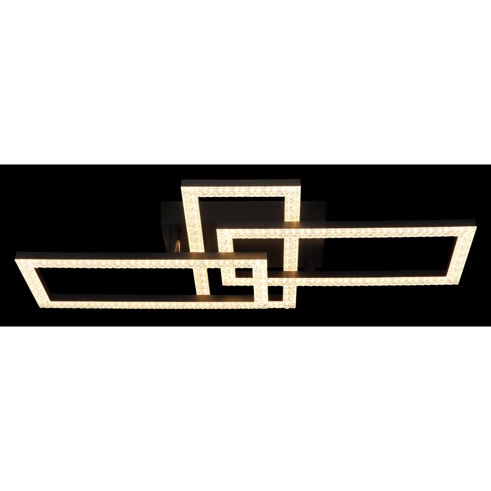Deckenlampe mit schwarzem Design Sapena mit Kristall Globo 9007371453559