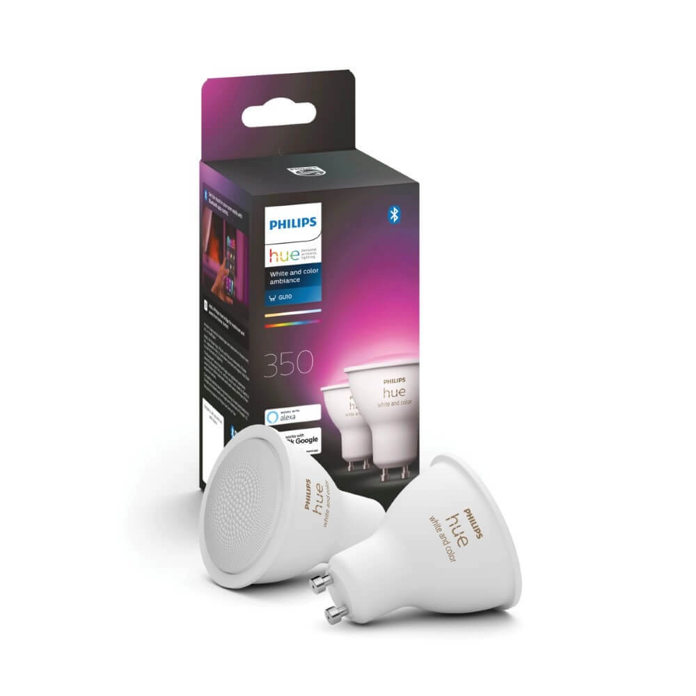 GU10 - 4,3W - White and Color 2er-Set Philips 8720169229815
