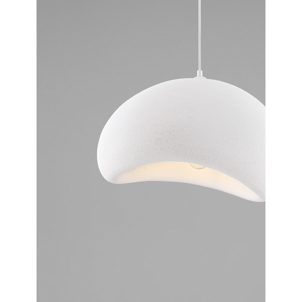 Natürliche Pendelleuchte Aere weiß 50cm Lyora 5212017460783
