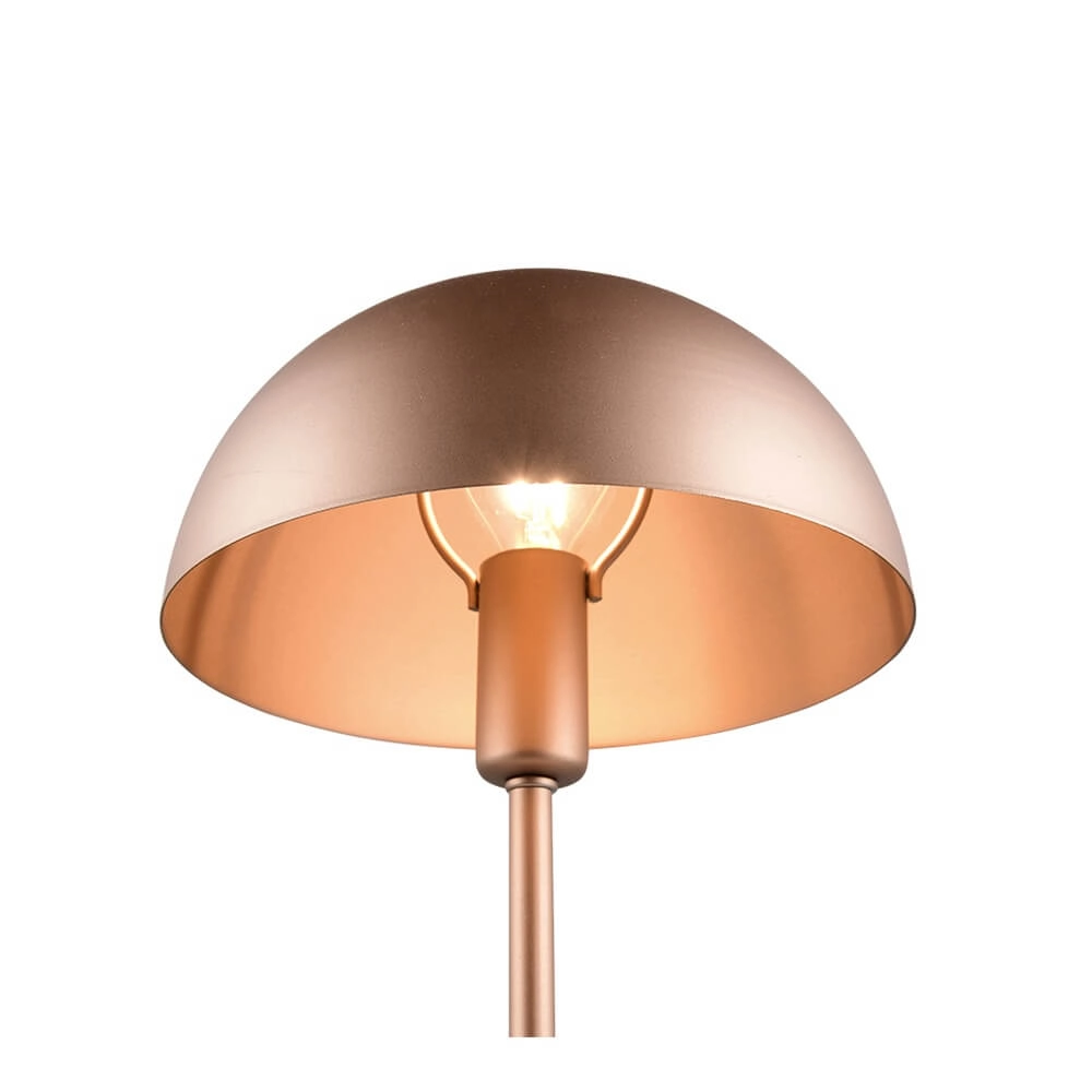 Design-Tischleuchte Nola kaffeebraun Ø 20cm Trio 4017807633924